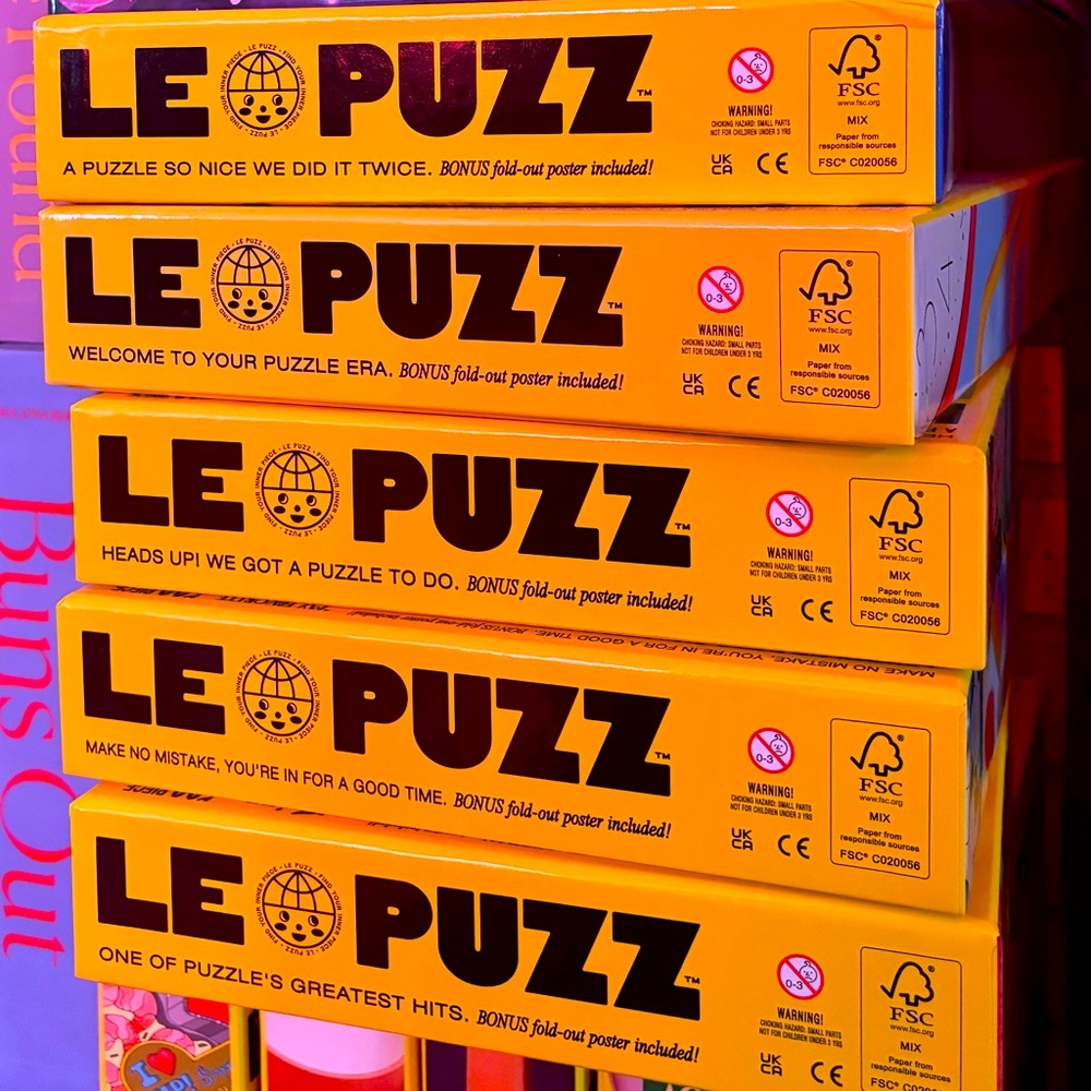 Bundle! Five 500-piece puzzles by LePuzz
